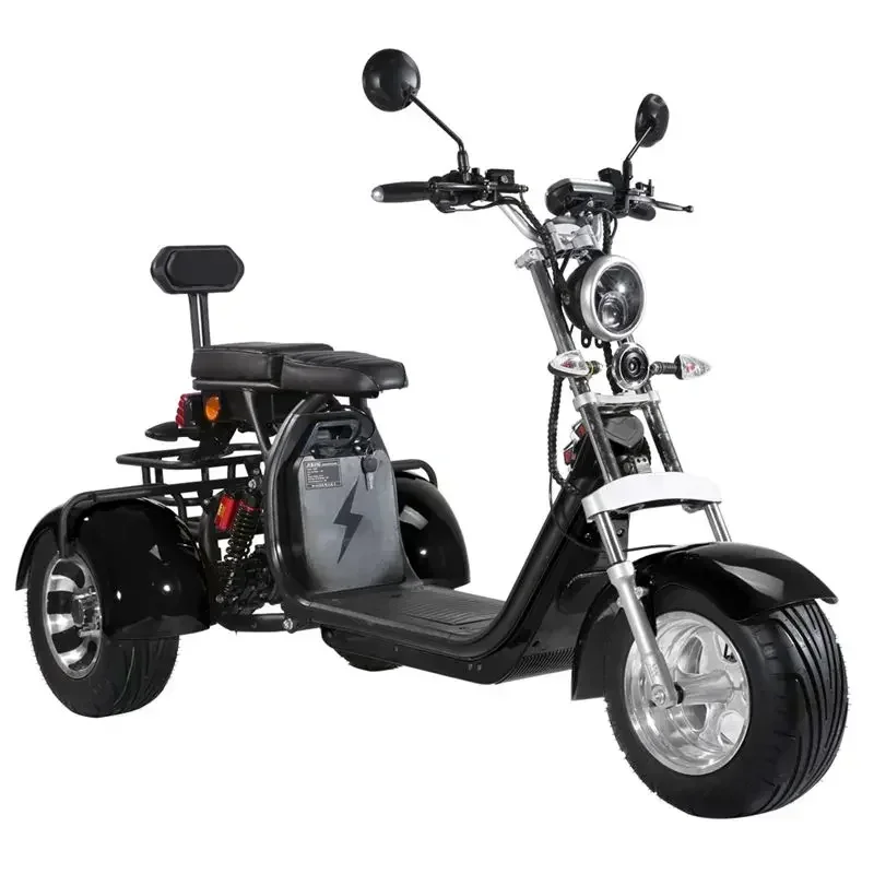 Cross-border Scooter 2000w Scooters Tricycle Citycoco Lithium Battery 60v 20ah 30ah 40ah Electric Vehicle Tricycle Citycoco
