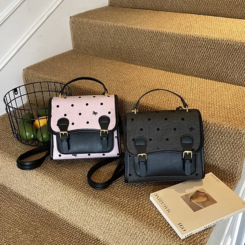 

College Style Backpack Bag Women's 2025 New Trendy Fashion Student Backpack Multi-functional Schoolbag Messenger Commuter Bag