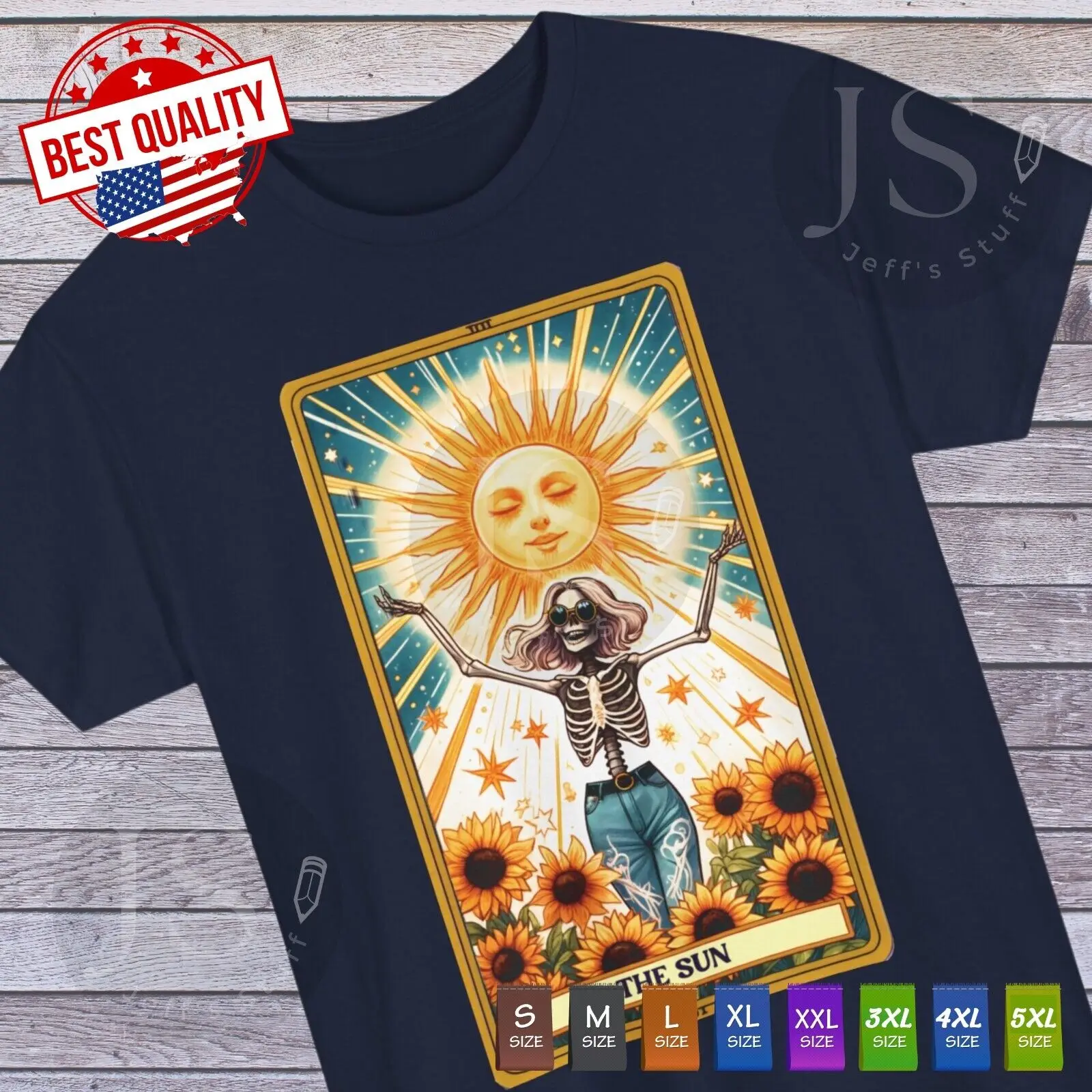 

The Sun T Shirt Novelty Tarot Card Funny Clothing Cute Humor Classic Mother Tee