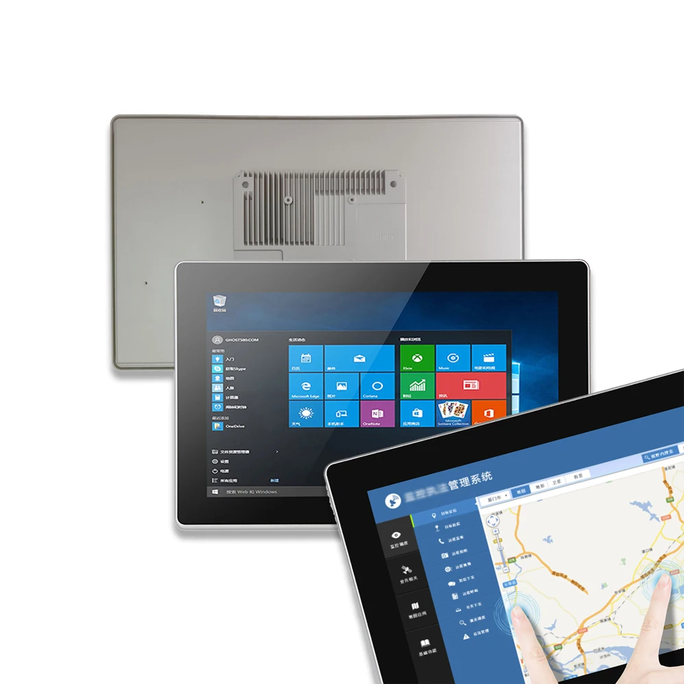 คอมพิวเตอร์แบบฝังตัว 21.5 นิ้ว หน้าจอสัมผัสแบบ Resistive กันน้ำระดับ IP65  I5 6200U 8GB DDR4 คอมพิวเตอร์อุตสาหกรรมแบบติดตั้งบนแผง