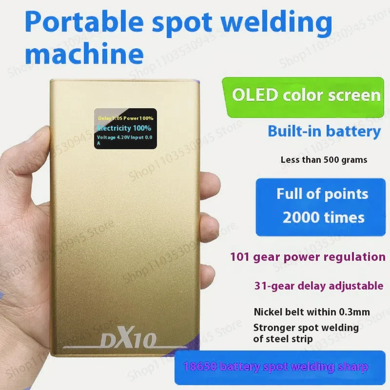 2024 New Handheld Laser Spot Welding Machine Portable Mini Touch Welding Machine Mini Comes with Rechargeable Lithium Battery