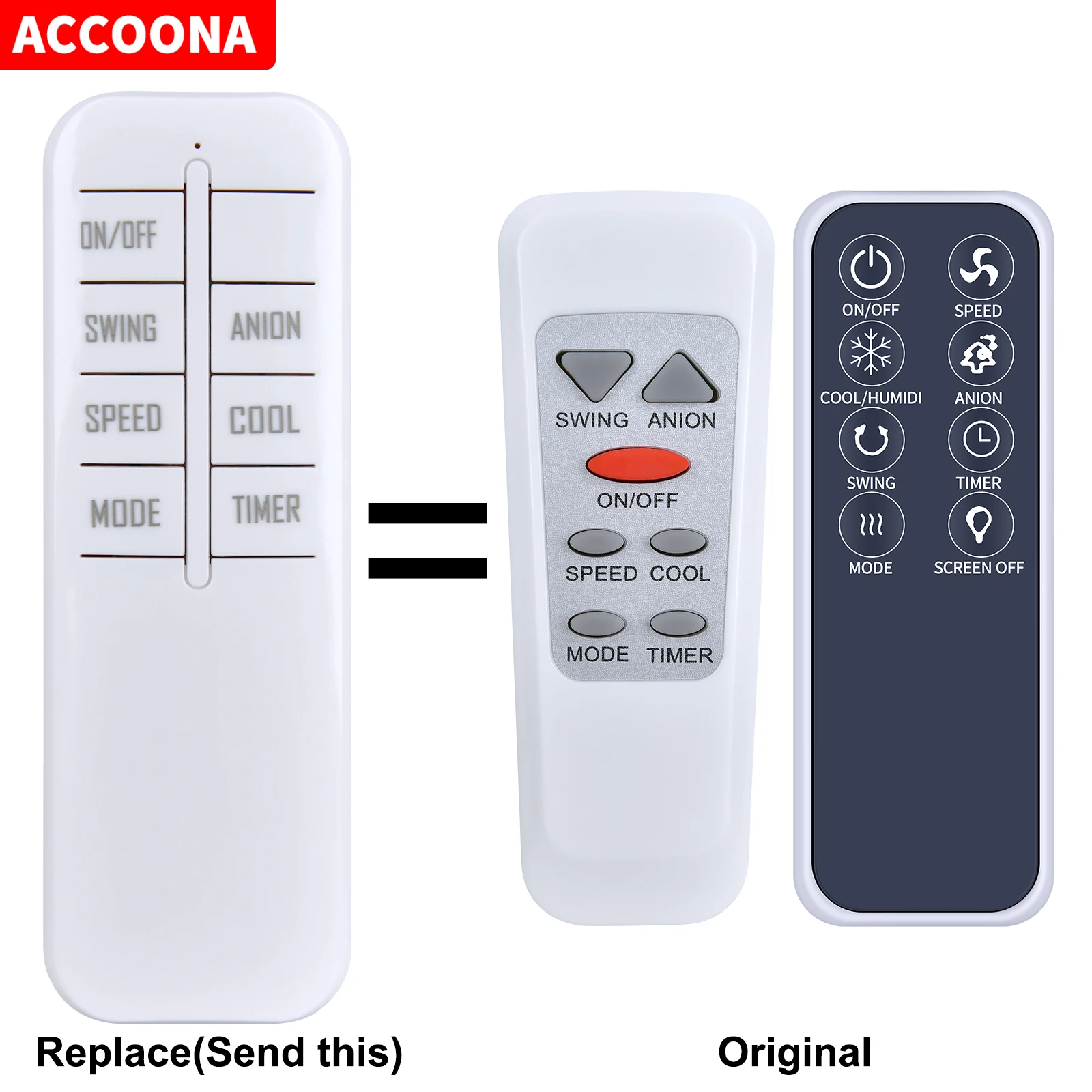 Новый пульт дистанционного управления для портативного испарительного воздухоохладителя COSTWAY 23665-CYPE-A-CA