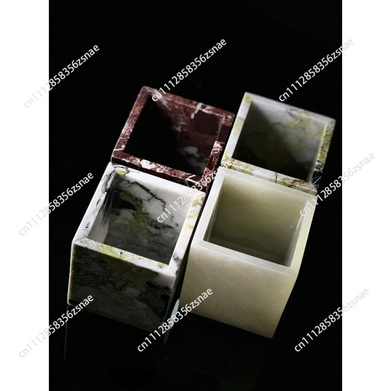 Natural stone candlestick jadeite marble aromatherapy wax home atmosphere decoration