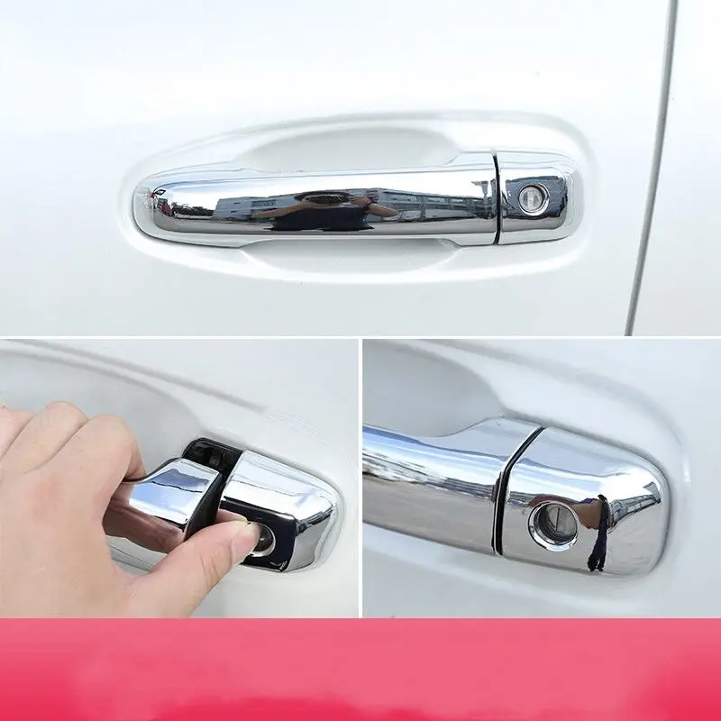 For Toyota Prado 150 Land Cruiser Prado J150 2010 - 2019 LC150 LC200 Glossy Black Car Door Handle Cover Styling Accessories