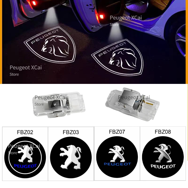 Led Car Door HD Light Laser Projector Welcome Ghost Lamps for Peugeot 408 508 CRZ 3008 4008 5008 GT Car Accessories