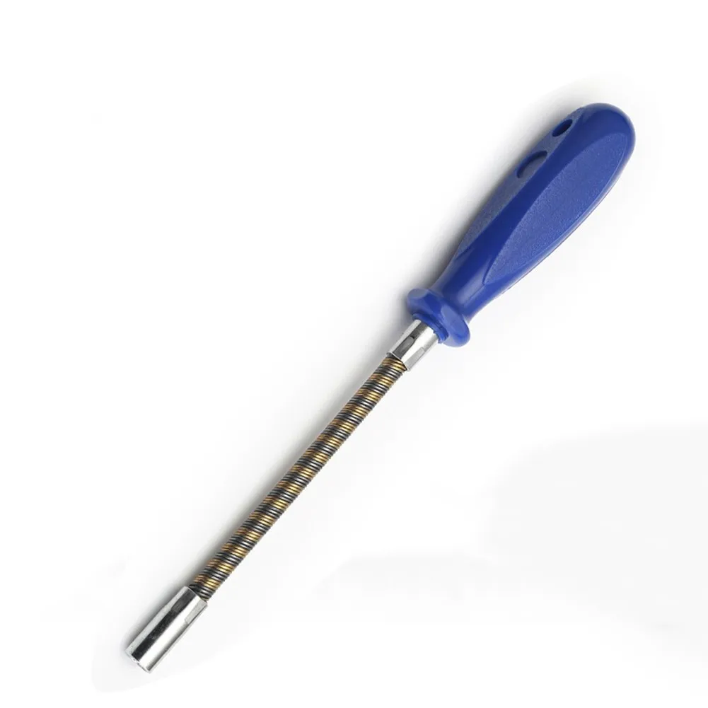 Socket Screwdriver Non-slip Flexible Screwdriver Hand Tools Multifunctional 7mm Screwdriver Wrench Spring Hex Screw Bit Bendable