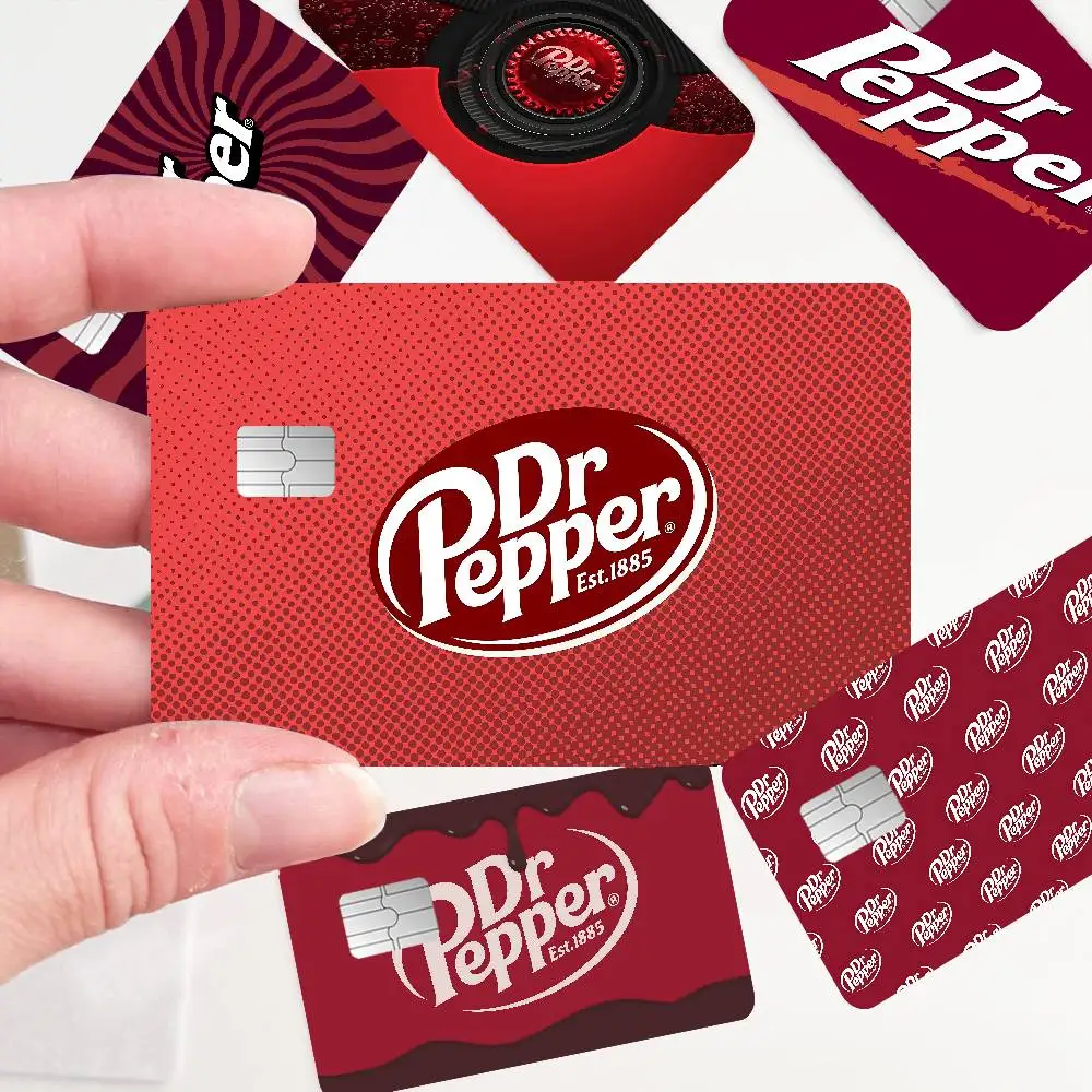 Adesivos de Logo D-Dr Peppers para Cartão de Crédito, Sem Resíduo Adesivo, À Prova d'Água para Cartão de Crédito VISA e Cartão de Acesso ao Metrô