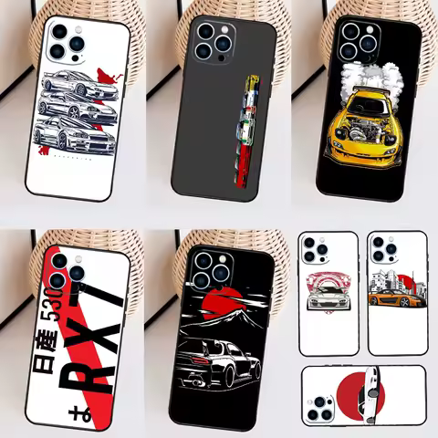 RX7 JDM Legends Cars Case For Samsung Galaxy S25 Ultra S20 S21 S22 S23 S24 Plus S9 S10 S24 FE Back Cover Shell