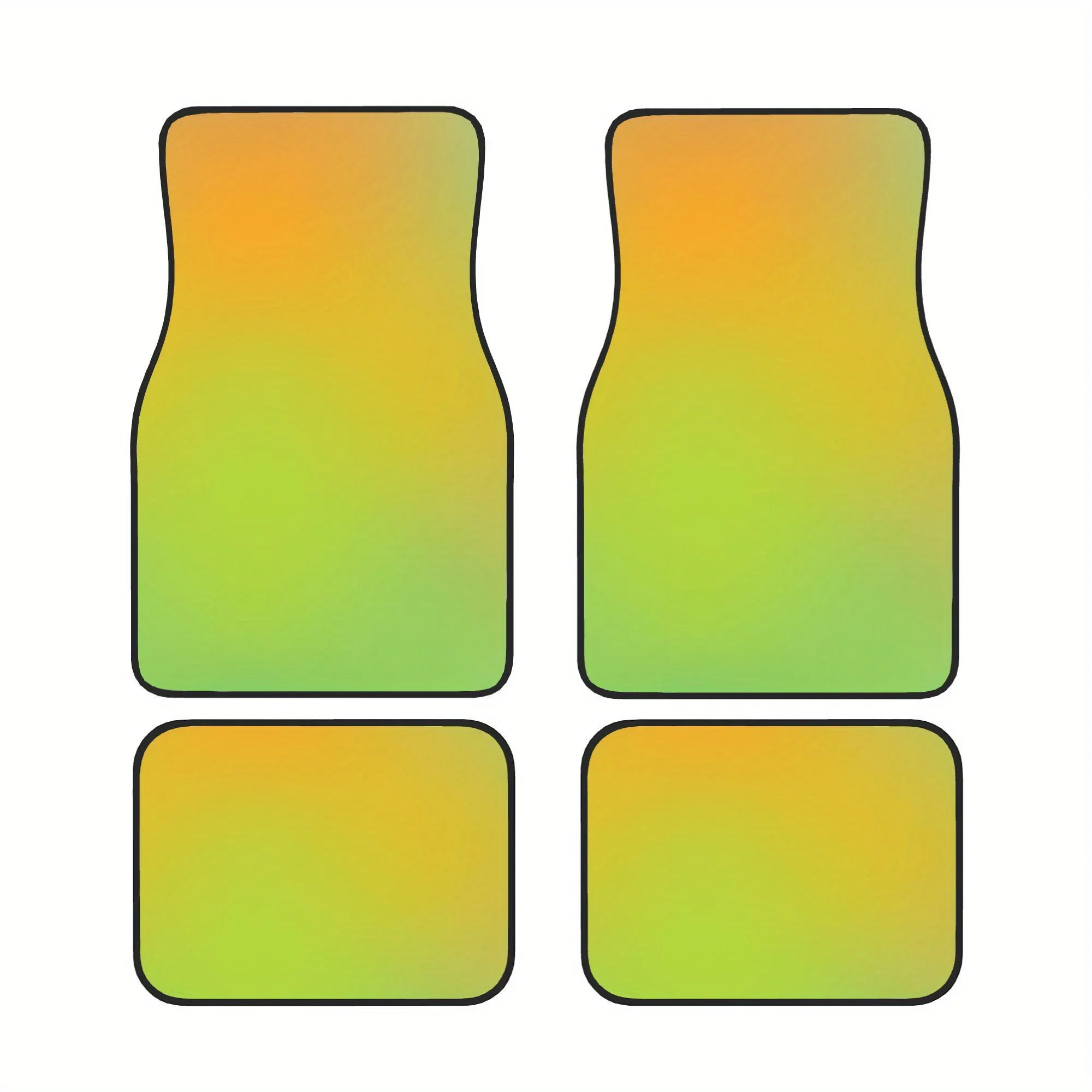 Fruit Juice Cute Stylish Four Piece Car Floor Mats For Front And Rear Seating Areas Bring A Consistent Interior Look Suitable Fo