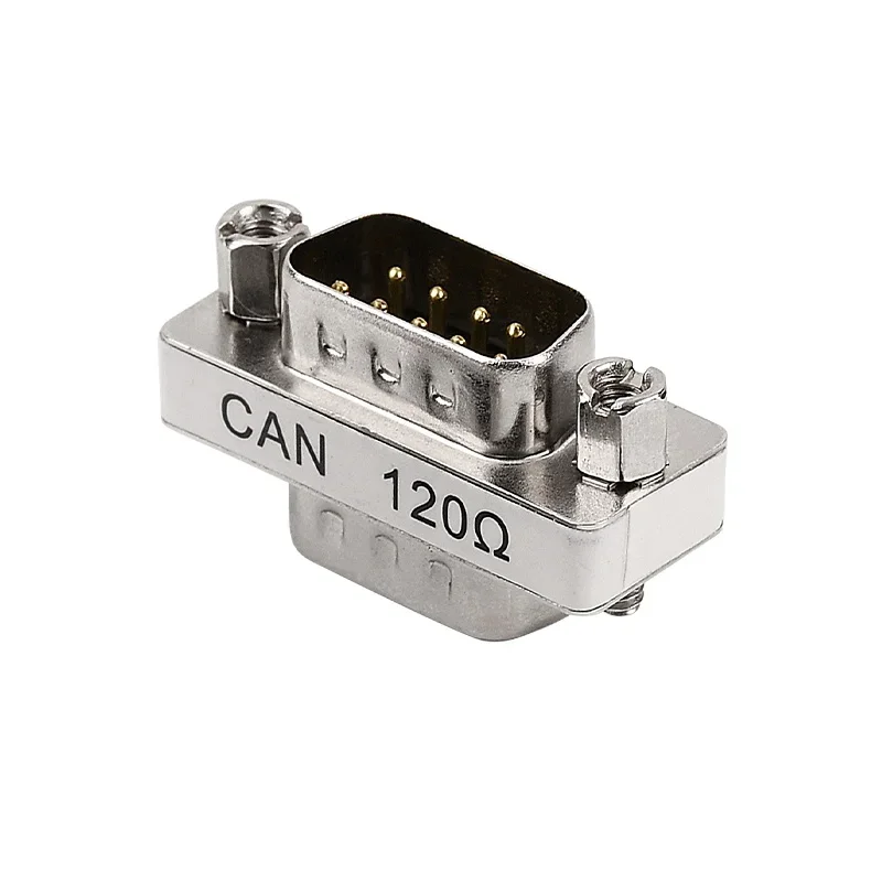 DB9 Male to Female Plug CAN Bus Terminal Resistor with Built-in 120 ohm Serial Port 485 Matching Resistor DB9 Connector Adapter