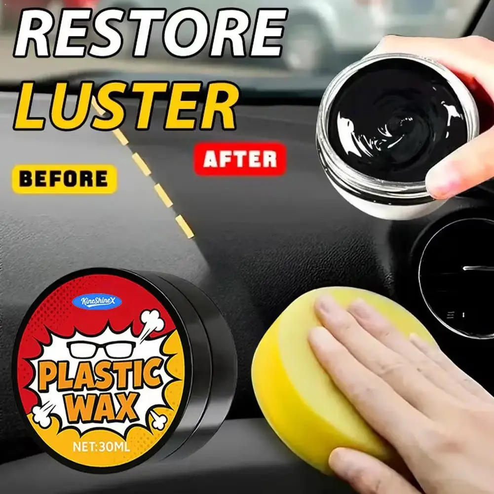 

Восстанавливающий воск для пластика автомобиля, набор для ремонта черного пластика, воск для ремонта приборной панели, дверных панелей, бампера, отделки салона автомобиля