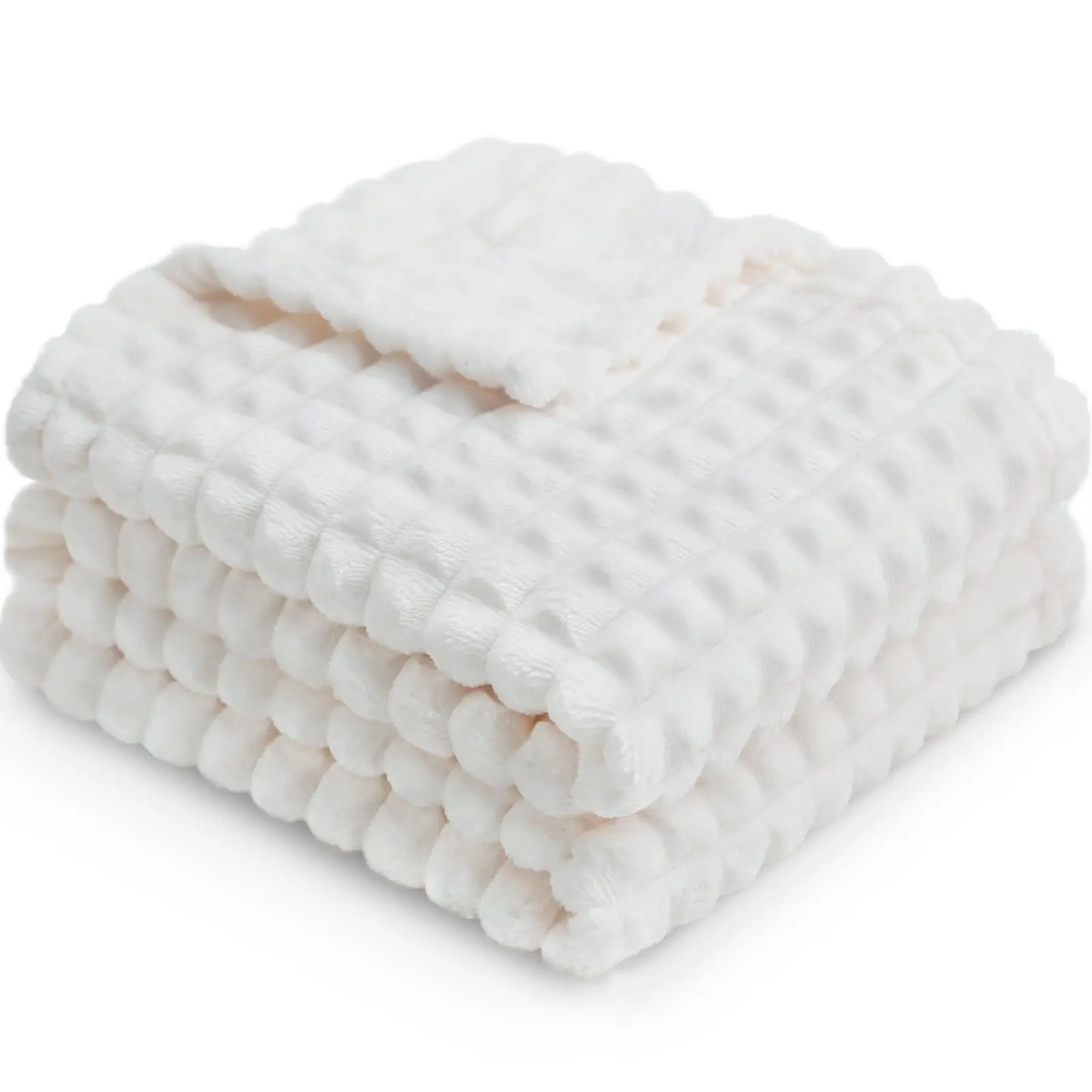 New Winter Blanket for Couch & Bed, Soft & Warm Thick Fleece Blanket, Decorative and Giftable Striped Blankets for Women, Men