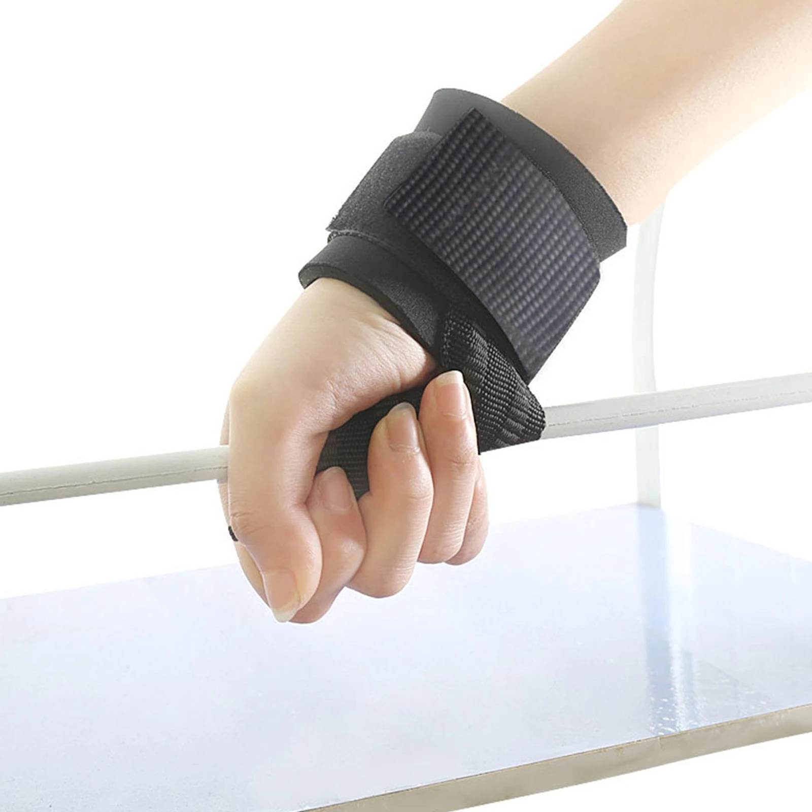 

1 Pair Anti-Slip Wrist Protector Adjustable Gym Fitness Strap For Pull Up Weight Lifting Breathable Elastic Sports Wristband