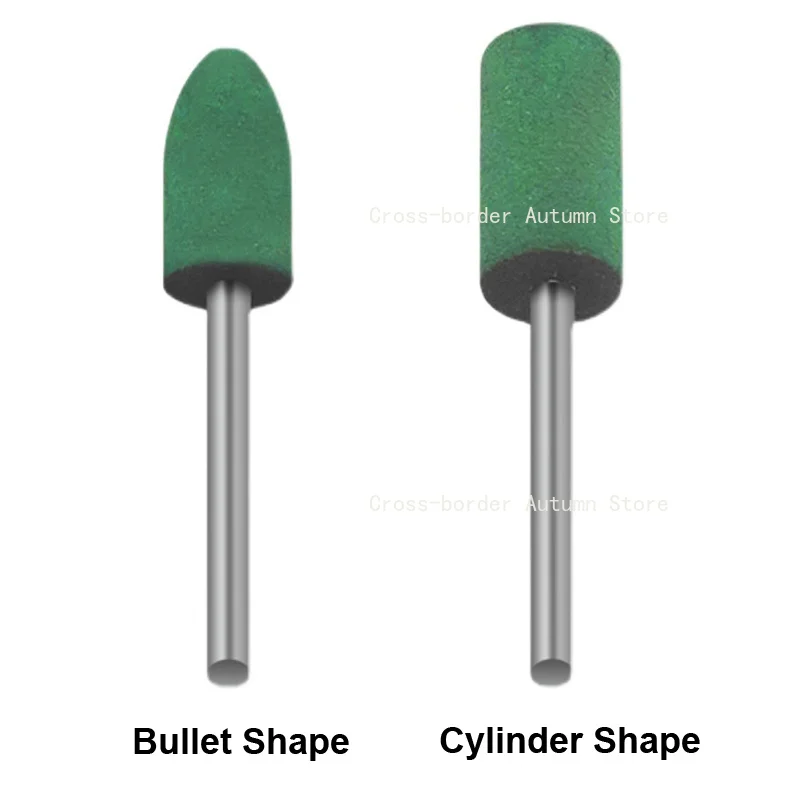 Abrasive Rubber Mounted Points 3mm shank Grinding Polishing Buffing Wheel Burr Electric Grinder for Rotary Tools