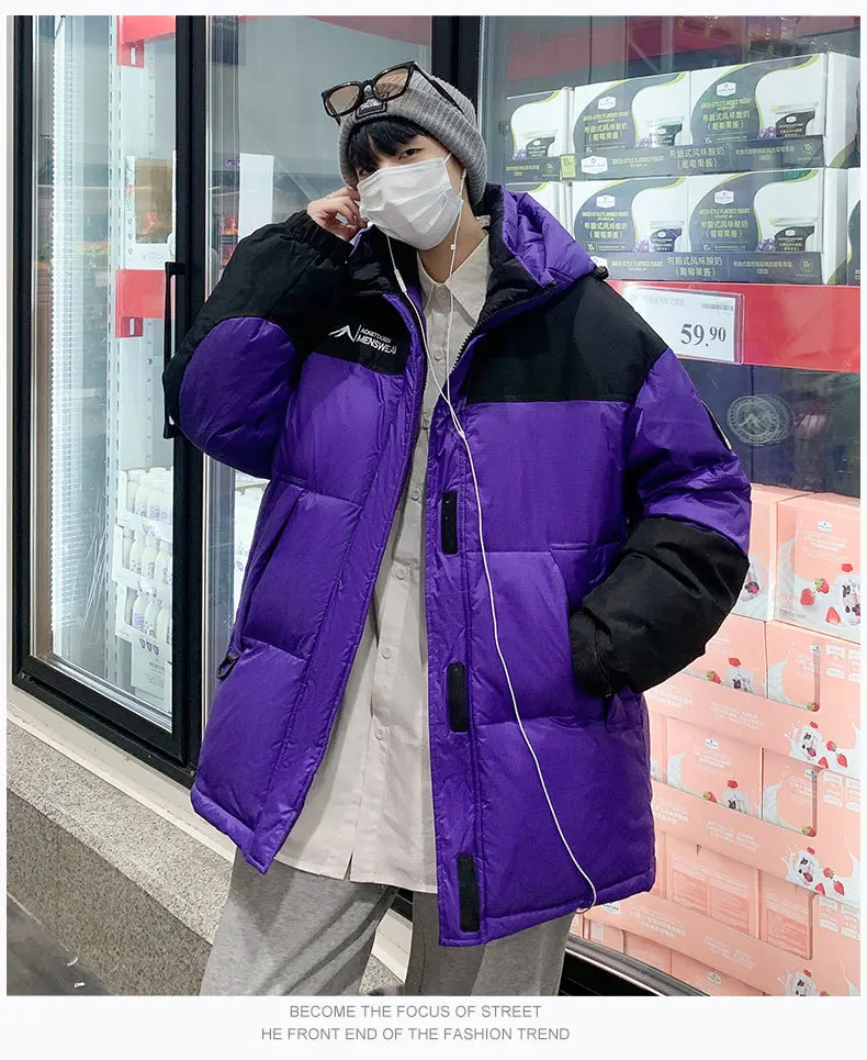 Men's Down Coats Parkas Loose-Fitting Winter Jacket Man Women Goose Down Jacket Warm Thick Casual Outdoor Puffer Padding HXY1672