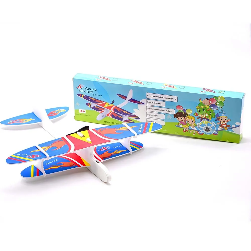 Planeador de Espuma Eléctrico |   Avión de Lanzamiento Manual con Carga USB |   Modelo de Avión para Exteriores |   Juguete de Modelo para Armar al Aire Libre