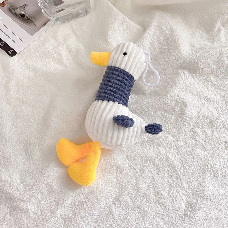 Cartoon Cute Plush Ugly Duck Keychain Toy Soft Key Ring Lady Girl Charm Bag Pendant Car New Kids Cute Duck Keyring Children Gift