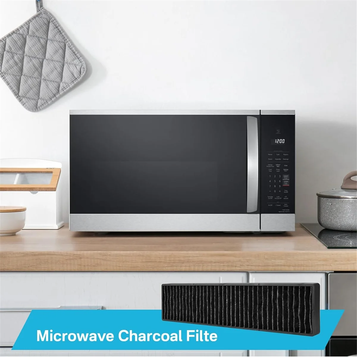 5230W1A003A Sostituzione del filtro al carbone per microonde per il filtro a microonde sostituisce LMV1650ST LMV1650SW-T33C