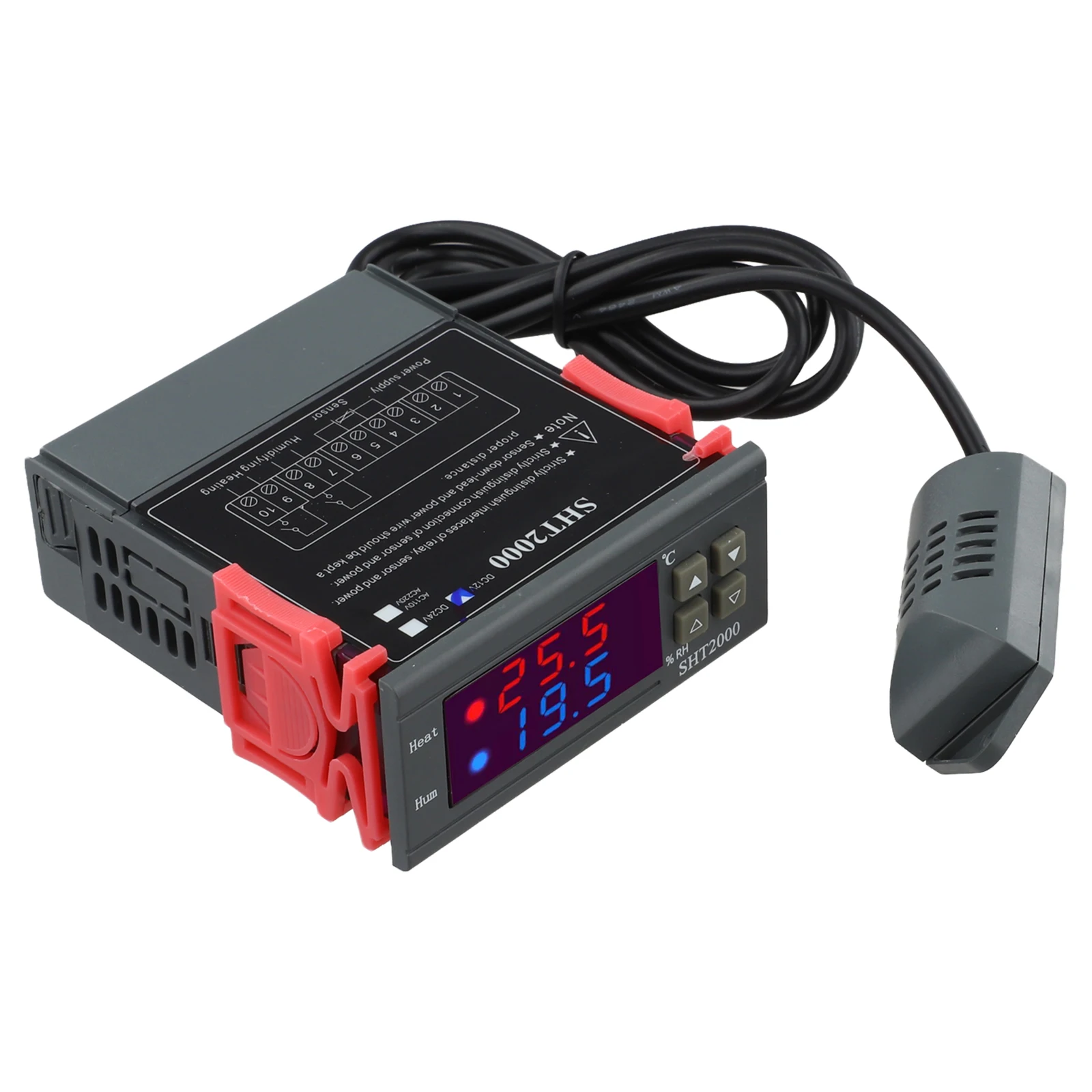 

Для осушения Регулируемые настройки влажности Цифровой регулятор температуры, как показано на рисунке Удобный интерфейс термостата