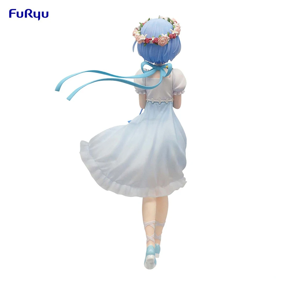 FuRyu Trio-Try-iT Re:Zero Starting Life in Another World Rem (Bridesmaid Ver.) 21 cm Original New Anime Action Figure Model Toys