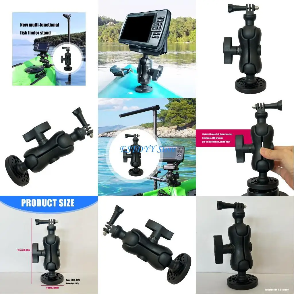 

G6DE Corrosions Resistant Universals Fish Finders Mounting Board For Kayaks Durability PVC With Easy Setups