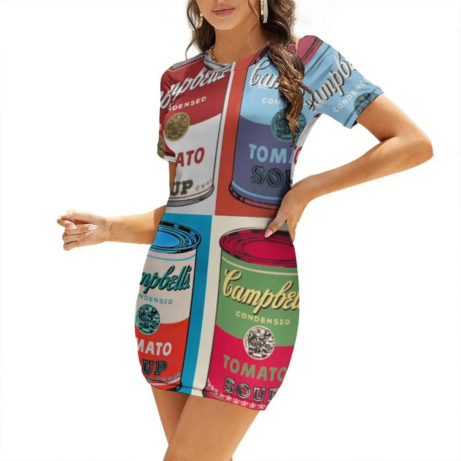 

Andy Warhol, 1928-1987 USA, Pop art Original Paintings by Andy Warhol Short-Sleeved Dress party dresses woman Bride dresses