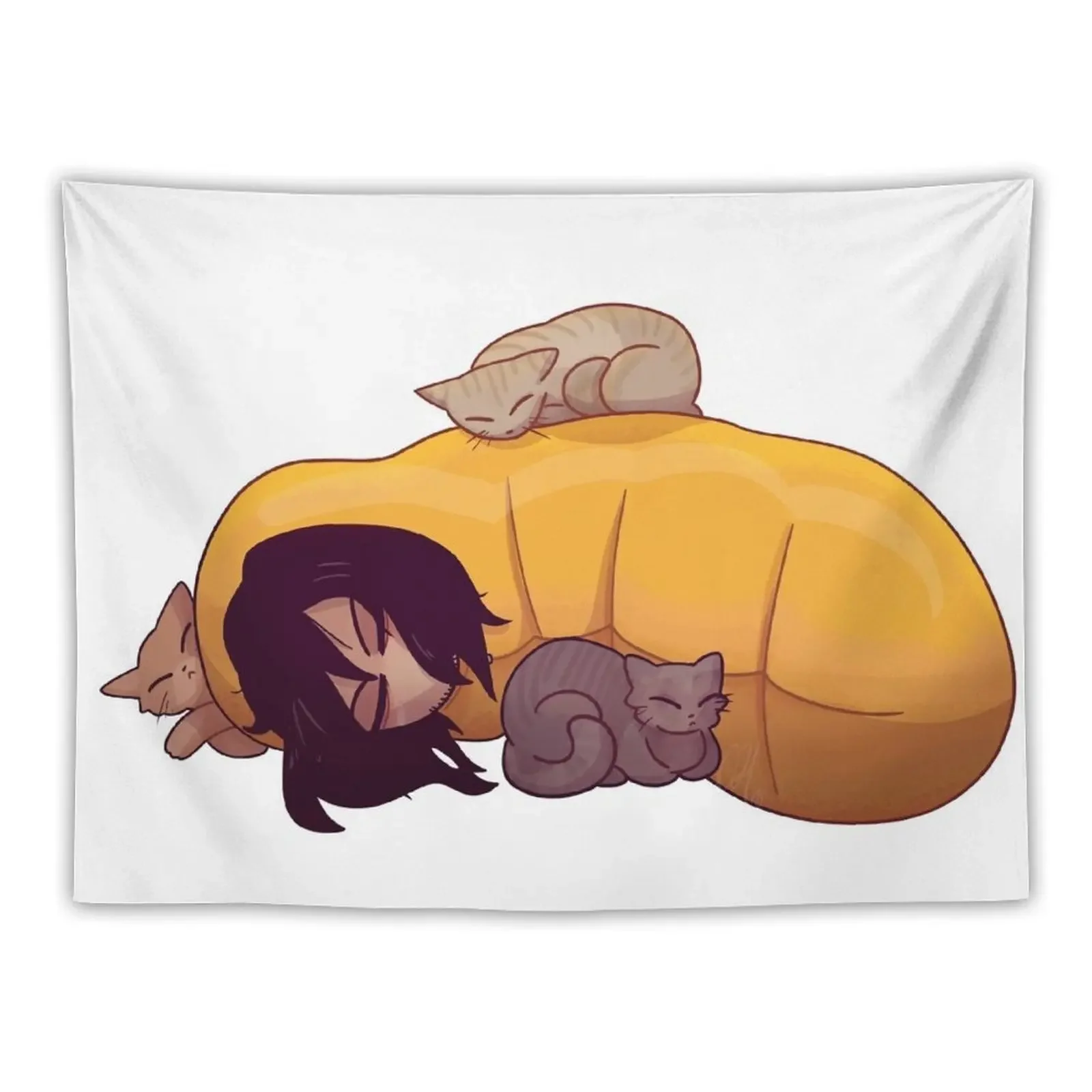 Cat Nap - Aizawa Shouta Tapestry Decor For Bedroom Decorative Wall Wall Hanging Tapestry