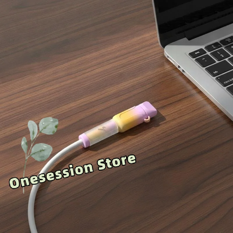 Silicone USB Type C Cable Protector Anti-Break Charger Winder Sleeve Residue-Free Cord Cover for Phone Charging Cords