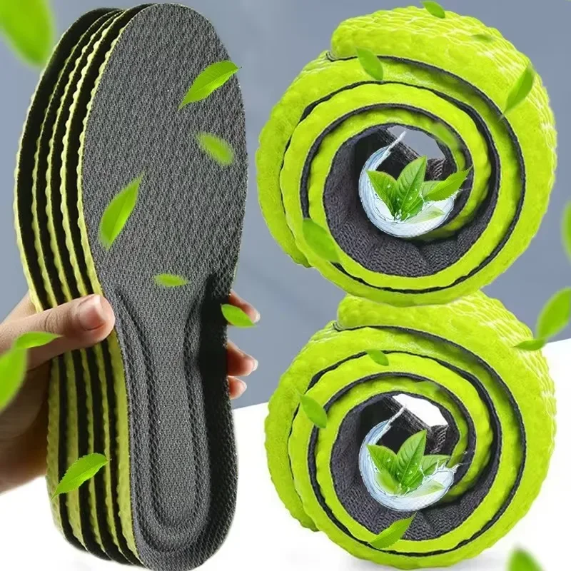 Deodorant Sport Shoes Insole Comfortable Plantar Fasciitis Insoles for Feet Man Women Orthopedic Shoe Sole Running Accessories