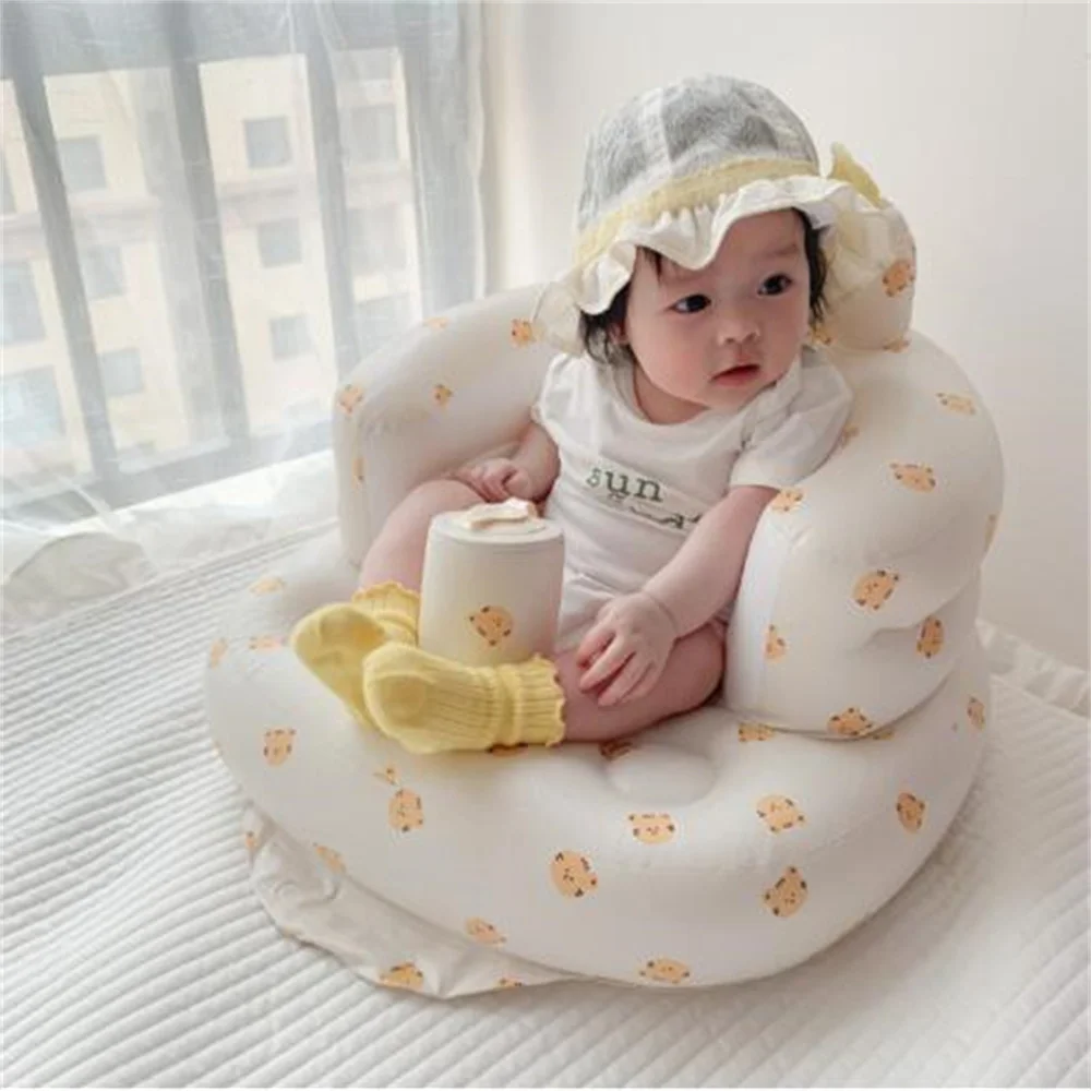 Inflatable Baby Chair for Child, Mannequin Body Sitting, Anti Fall Dining, Waterproof Sofa, PVC, 2023, E074