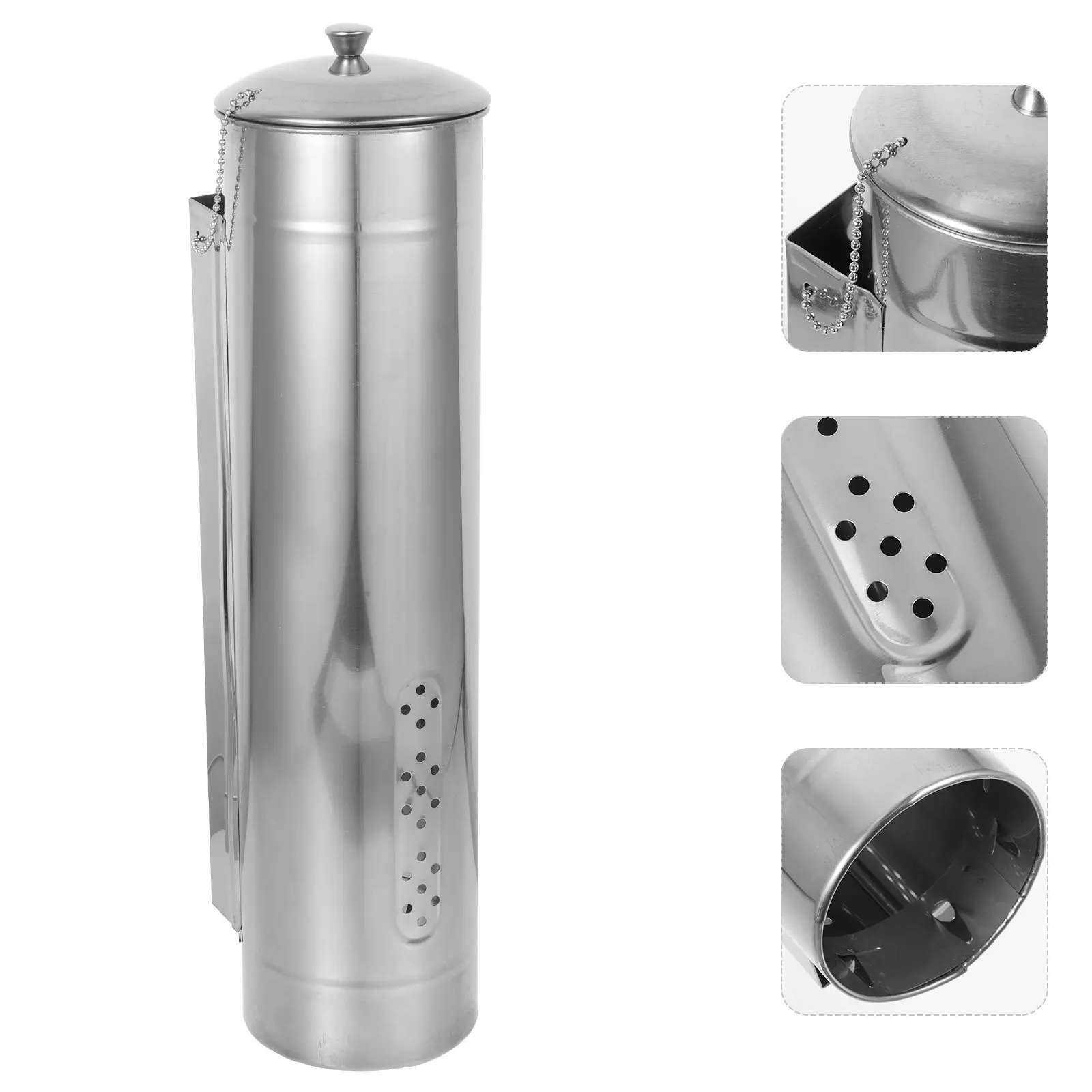 

Stainless Steel Disposable Paper Cup Dispenser Wall Mounted Cup Holder No Punch Clean Storage Box for Kitchen Hotel Cafe Office