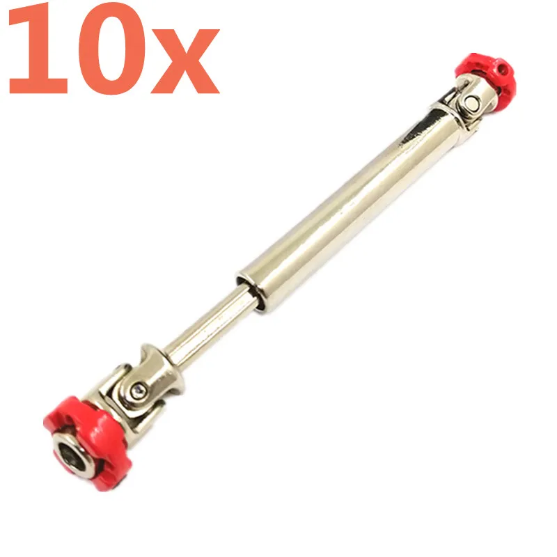 10Pieces Aluminum Alloy Crawler Drive Shaft CVD 90-120mm For 1/10 Scale Models RC Car SCX10 90046 D90 SCX-10 TAMIYA RC4WD