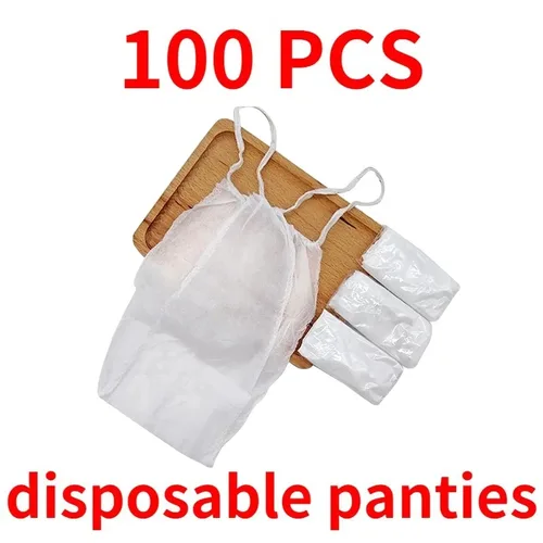 Imagen 2 del producto Negro viaje sudor Sauna de vapor transpirable desechable bragas en Tanga ropa interior t-back salón Spa ropa interior mujer