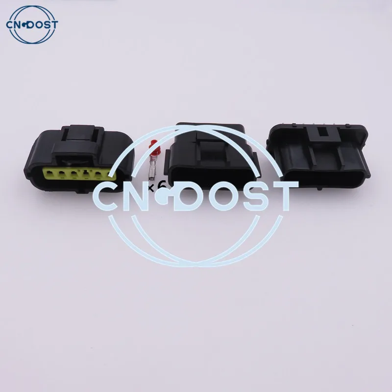 

1 Set 6 Pin 184060-1 AC Assembly Car Gasoline Pump Connector Accelerator Pedal Plug For Ford Focus KIA Hyundai Mitsubishi