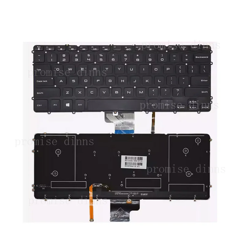 

Клавиатура M для Dell Precision M3800 XPS15-9530 9530B P31F P31P с подсветкой, черная