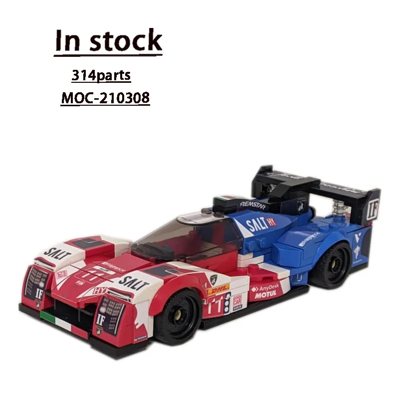 

MOC-210308 культовый спортивный автомобиль, гоночные строительные блоки, модель 314, деталиMOC, креативные строительные блоки для мальчиков и детей на день рождения, игрушка в подарок