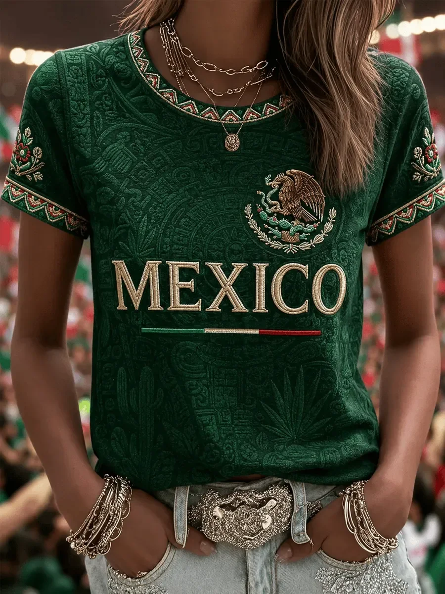 2026 Edition Mexican Fans Football Training T-Shirt - 3D Digital Printing - Comfortable and Breathable - Family Clothing