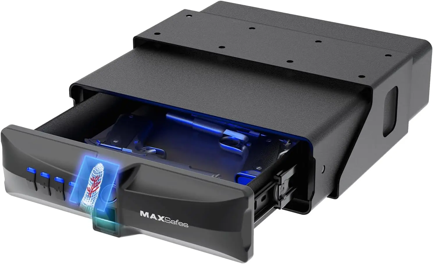 

Сейф для ящика с супер биометрическим замком для распознавания вен на палец для хранения двух пистолетов. Безопасный быстрый доступ с биометрическим Fingerpri.