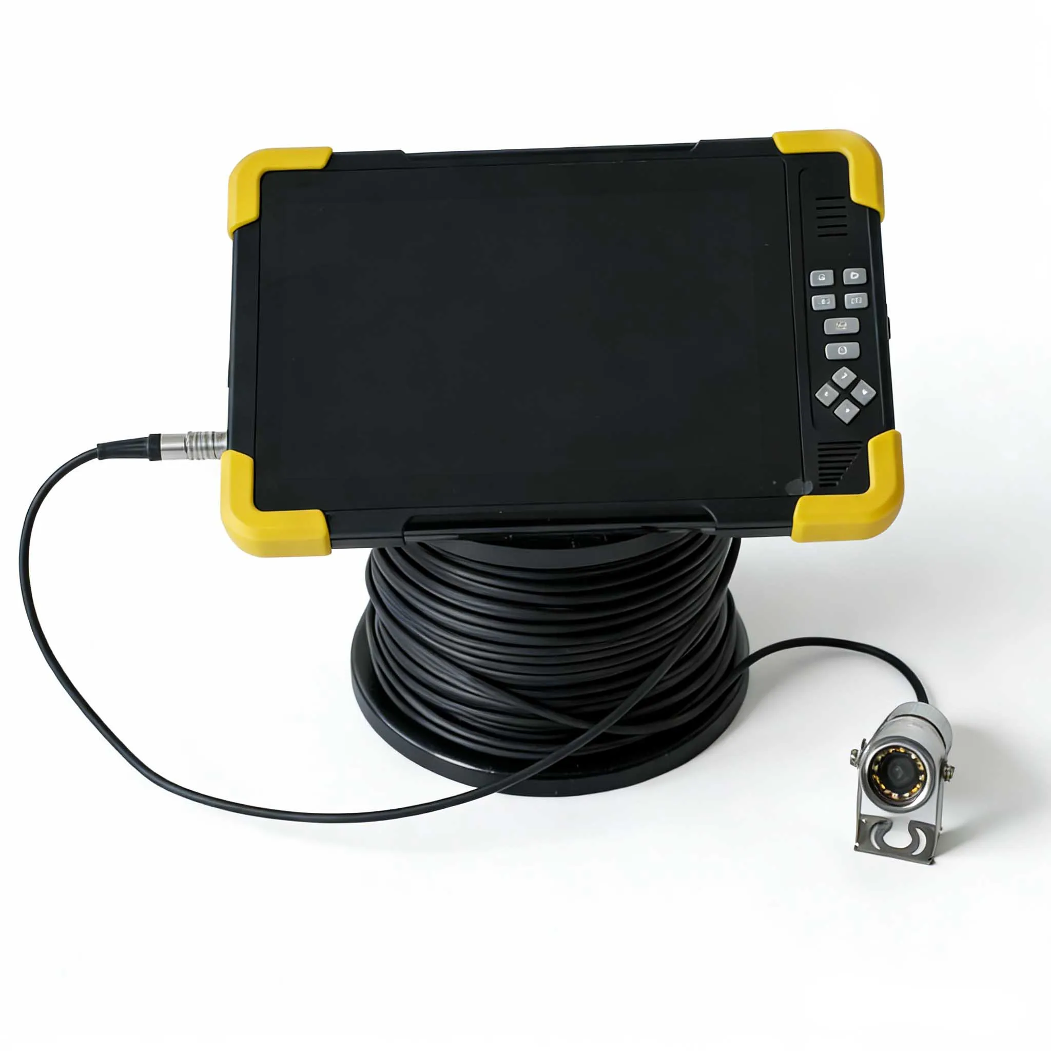 4k Analog 10Inch  5MP Under Water Submarine Sewer Borehole inspection camera monitor kit 