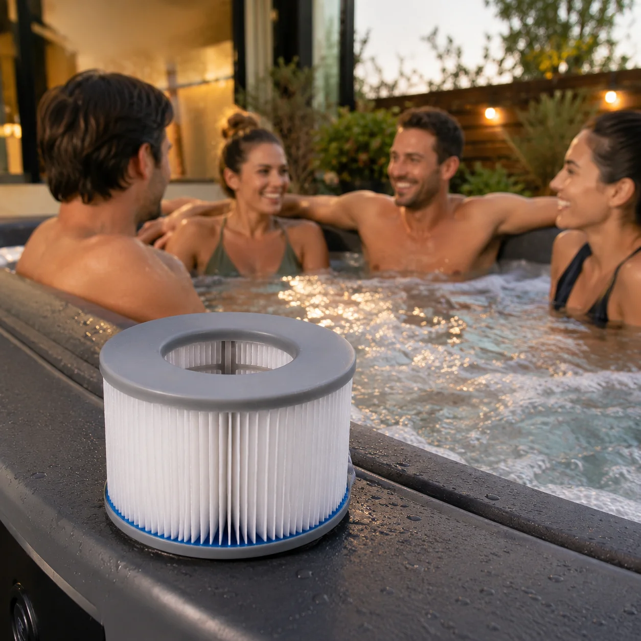 2–8 Stück Schwimmbadfilter für MSPA aufblasbare Whirlpool-Spa-Badewanne, Wasserfilterkartusche, Pumpen-Ersatzset, M-Spa-Schwimmbad – Detail 8