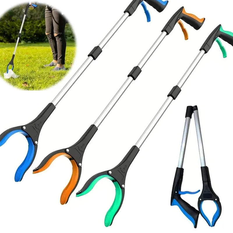 Faltbare Wurf Reachers Pickers Greifer Extender Handwerkzeuge Tragbare zusammenklappbare Müllgreifer Pick Up Reinigungswerkzeug
