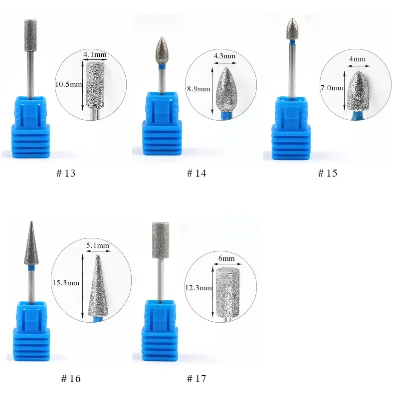 Diamant Nagel bohrer Fräser Cuticle Clean Enhancement Wolfram Stahl legierung Polier kopf Polier maschine Werkzeug feilen