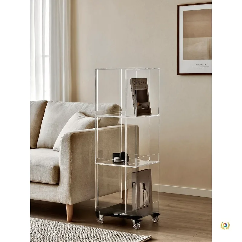 Storage Rack, Floor-standing Storage Cabinet, Small Apartment Sofa Beside Home Multi-layer Mobile Bookcase