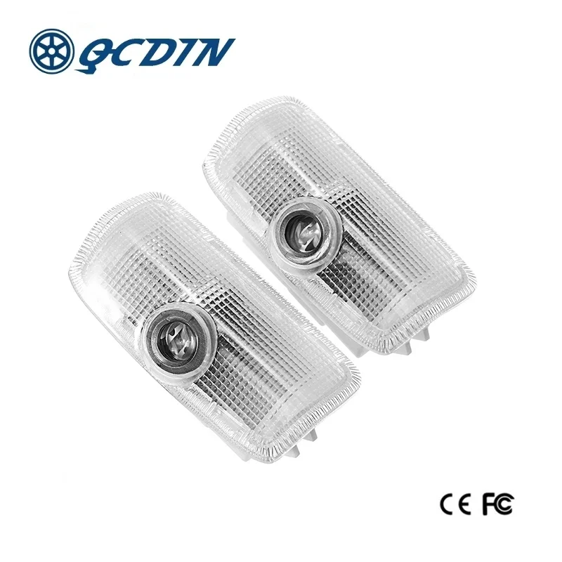 QCDIN 2Pcs LED Logo Projector Lamp Logo Door LED Puddle Light for Infiniti QX80 QX56 Ultra Bright CANBUS Easy Installation