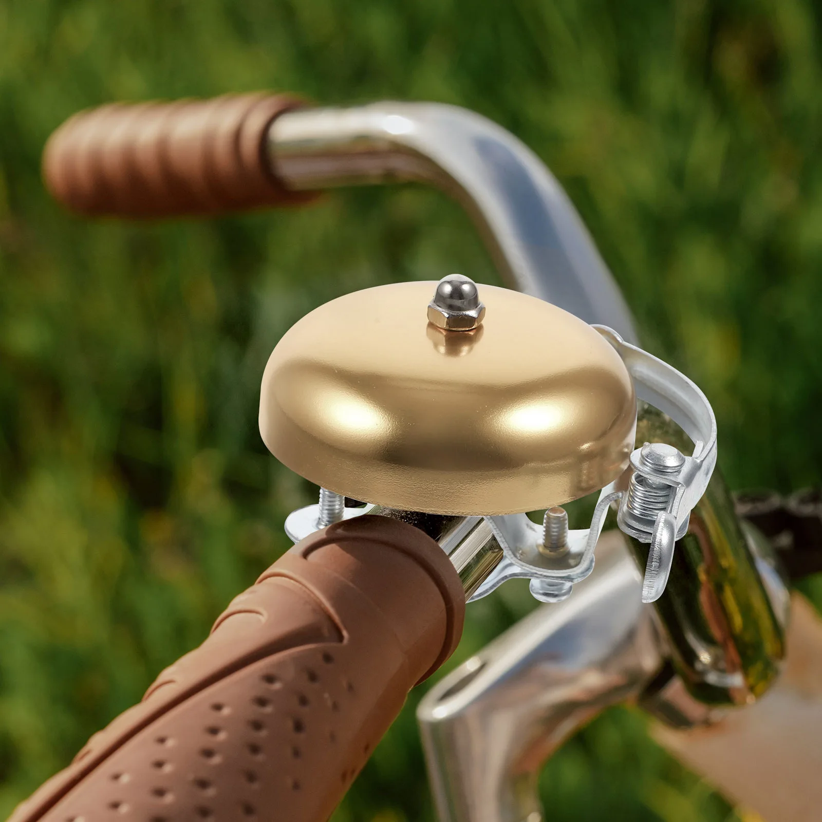 

Cute Biking Bycicle Ring Bell Small Bicycle Accessory Golden Color Durable Clear Sound Cycling Biking