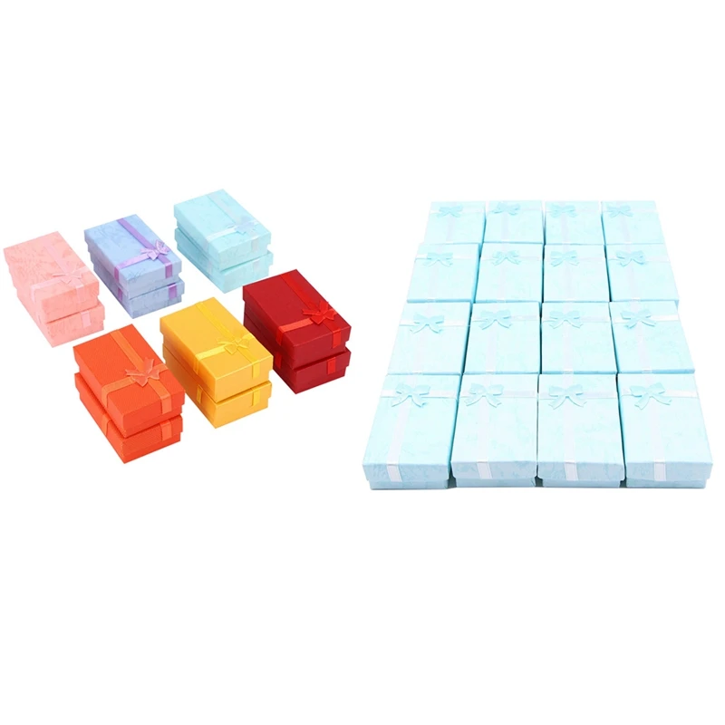 28 Pcs Paper Jewelry Gifts Boxes For Jewelry Display-Rings Bracelet Gift Packaging Box, 16 Pcs A & 12 Pcs B