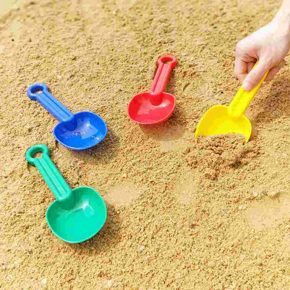 8 Pcs Sandbox Beach outside Kids Toys Shovels for Digging Jumbo Scoop Outdoor