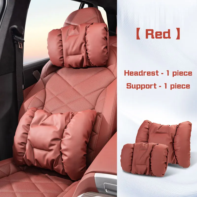 

For Maserati Granturismo Quattroporte Levante Coupe GTS Luxury Car Headrest Neck Pillow Lumbar Support Comfort Soft Leather