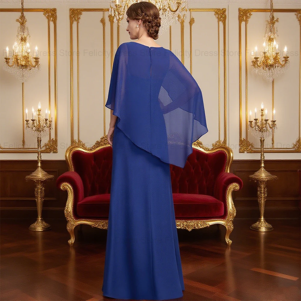 FELICITY カスタムメイド エレガントな母親向けドレス 2025 Aライン プリーツ ビーズ刺繍 ロングイブニングドレス 結婚式 ゲスト パーティードレス