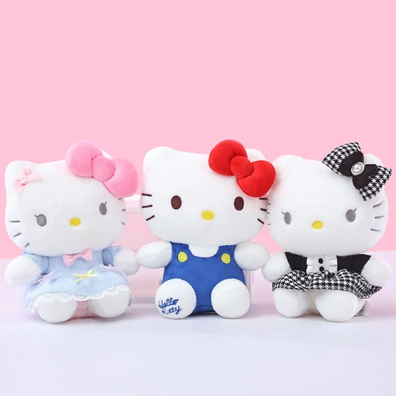 15CM Copyright Hello Kitty Plüschtiere Kuscheltiere Plüsch-Schlüsselanhänger Kleiner Anhänger Weihnachten Geburtstag Weihnachtsgeschenke für Kinder